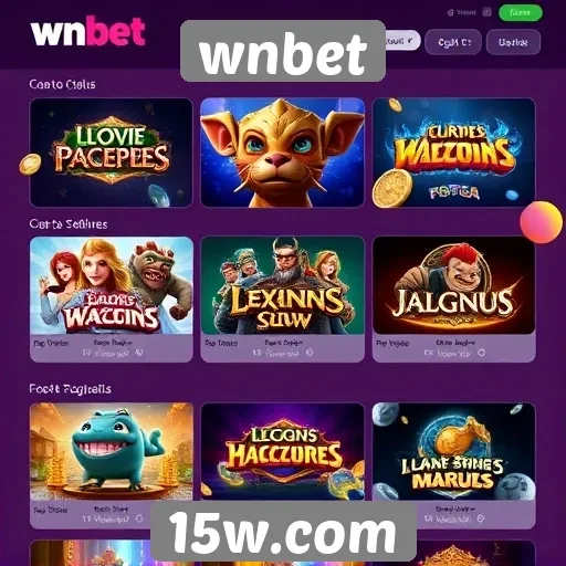 Visão geral das ofertas de jogos no wnbet